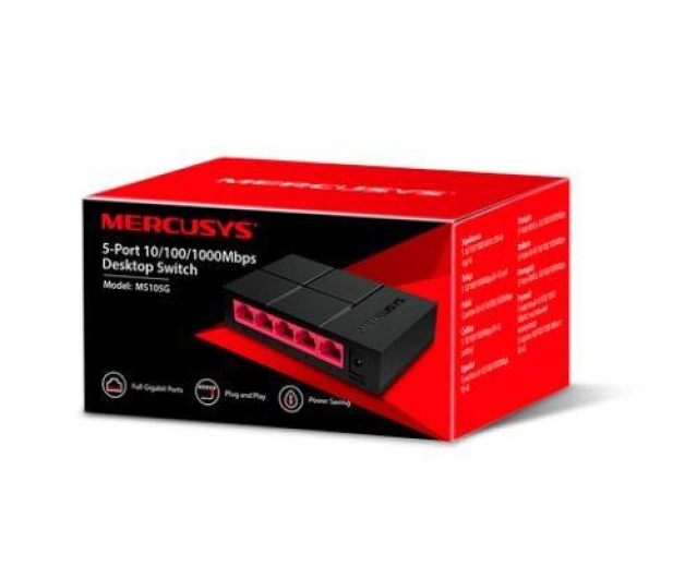 Mercusys 5p MS105G (5x10/100/1000Mbit) - 578799 - zdjęcie 4
